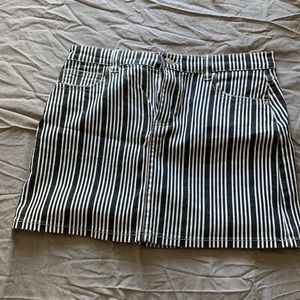 Sky and sparrow striped skirt